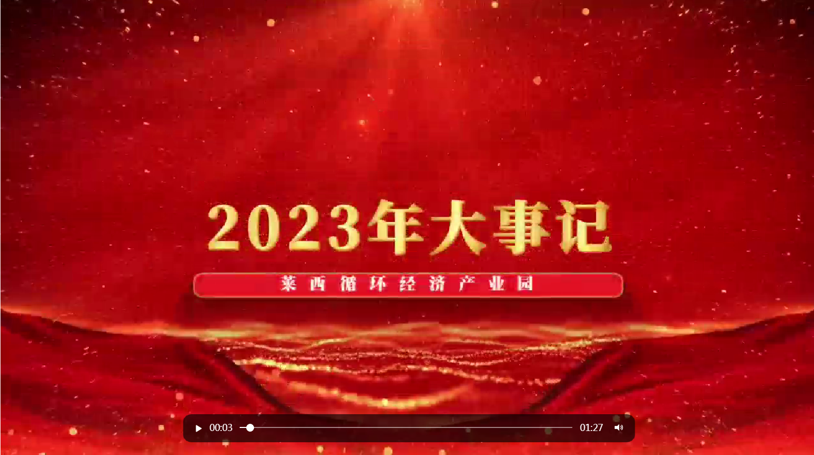 萊西循環經濟產業園2023年大事記